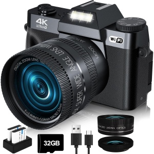 VJIANGER Vlogging Camera for YouTube with WiFi W02